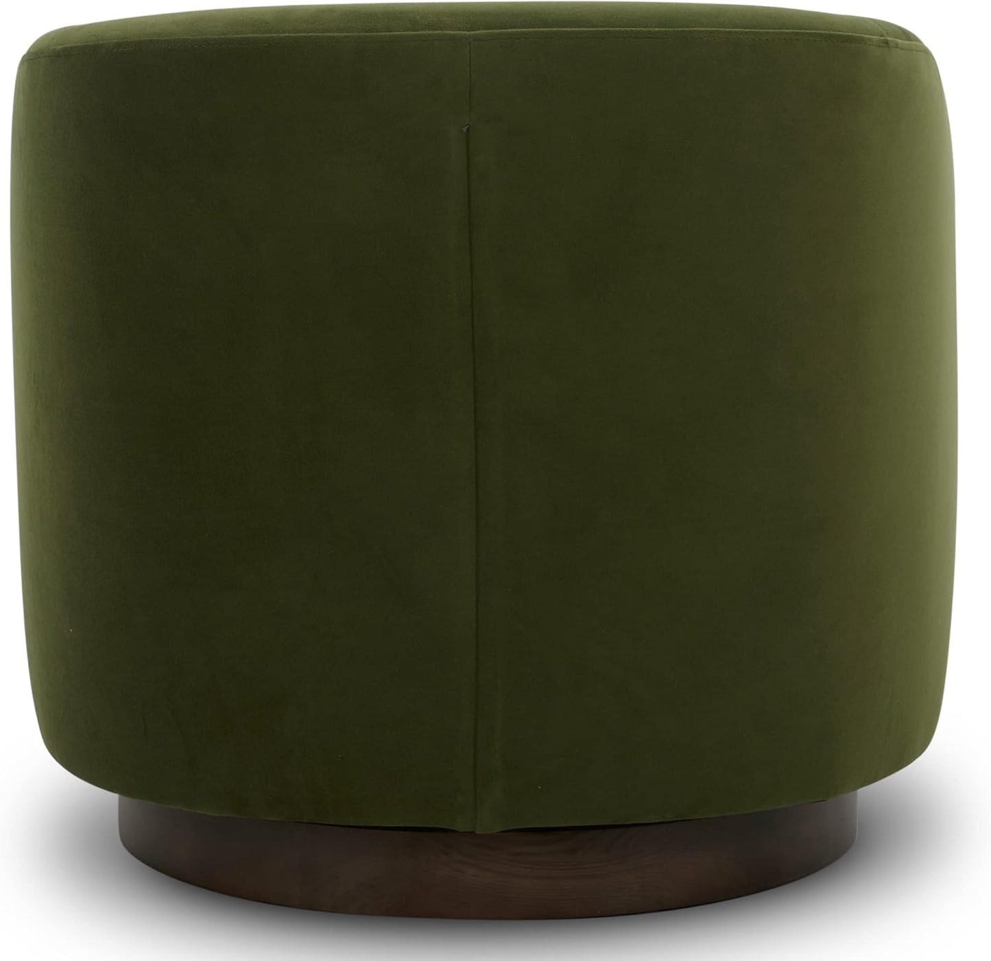 CHITA Swivel Accent Chair, FSC Certified Upholstered Velvet Barrel Chair for Living Room, Fully Assembled, Forest Green