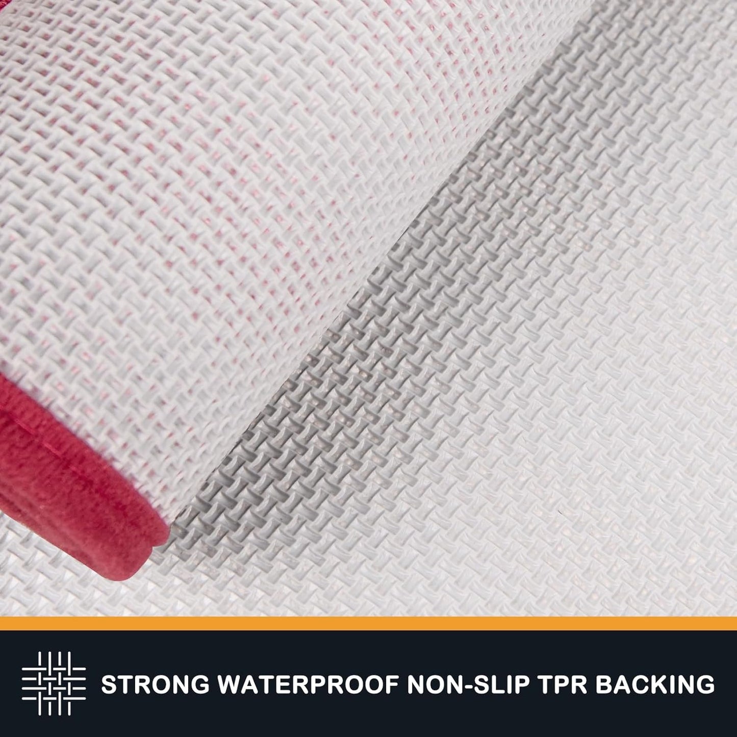 PURRUGS Dirt Trapping Door Mat 24" x 59", Non-Slip/Skid Machine Washable Entryway Rug, Dog Doormat, Super Absorbent Welcome Mat for Muddy Wet Shoes and Paws, Burgundy Red