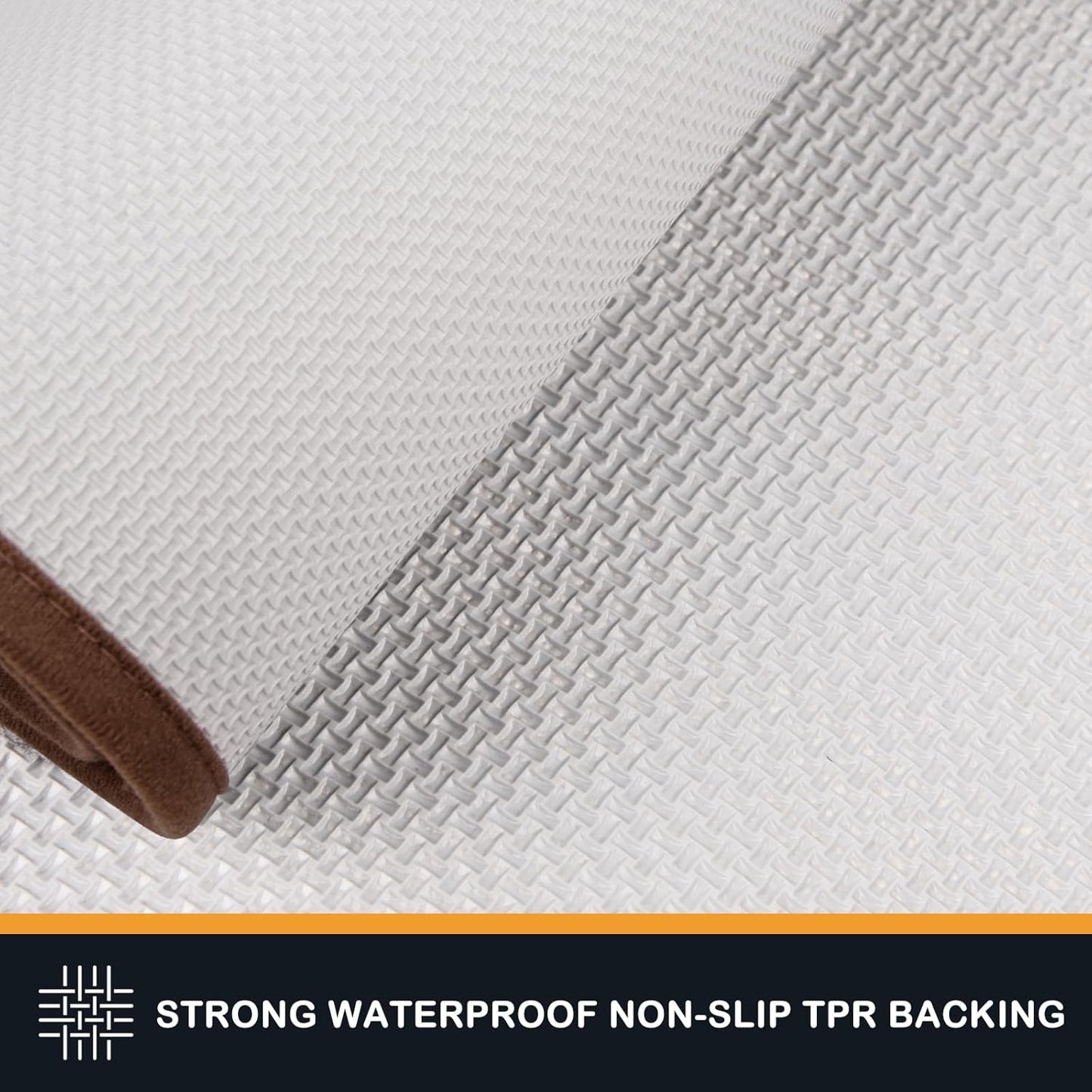 PURRUGS Dirt Trapping Door Mat 32" x 47", Non-Slip/Skid Machine Washable Entryway Rug, Dog Doormat, Super Absorbent Welcome Mat for Muddy Wet Shoes and Paws, Brown