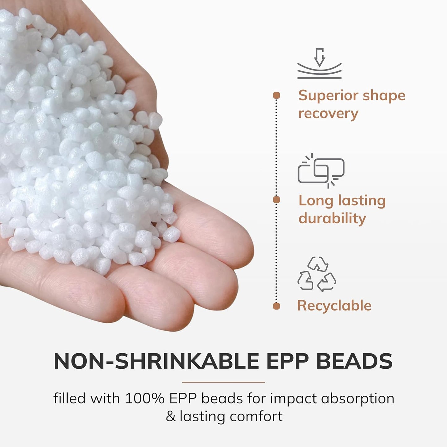 Anji Mountain 22"x22"x16" Handmade & Handcrafted Ottoman Pouf Comfortable Pouf Ottoman Foot Rest & Home Décor Accent for Living Room, Bedroom, Nursery, Kids Room, Patio