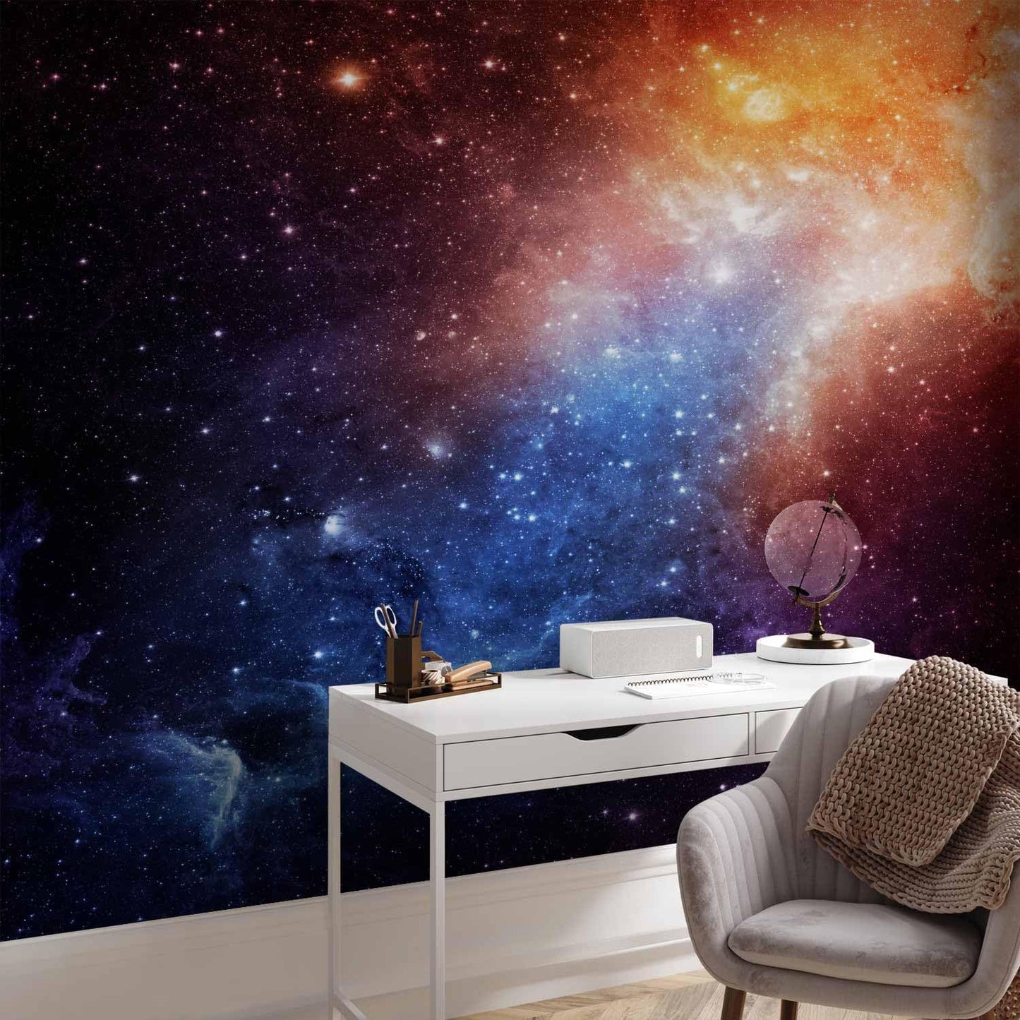 artgeist Premium Wall Mural Cosmos Galaxy 98x69 in - XXL Non-Woven Wallpaper Fleece Wall Decor Photo Print Picture Image Design Home f-B-0057-a-a