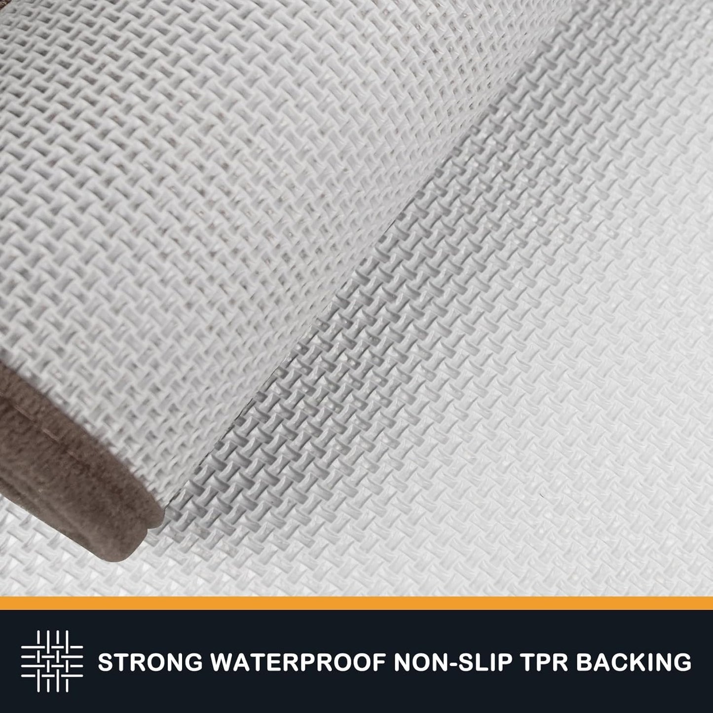 PURRUGS Dirt Trapping Door Mat 34" x 59", Non-Slip/Skid Machine Washable Entryway Area Rug, Dog Doormat, Super Absorbent Welcome Mat for Muddy Wet Shoes and Paws, Grayish Brown