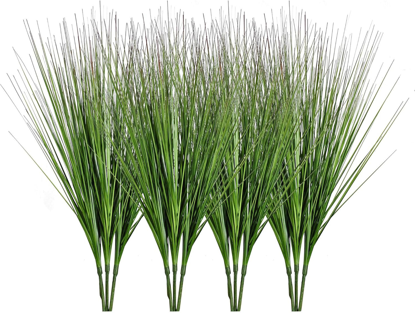 27" Artificial Plants Onion Grass Greenery Faux Fake Shrubs Plant Flowers Wheat Grass for House Home Indoor Outdoor Office Room Gardening Indoor Décor (12 Pack)