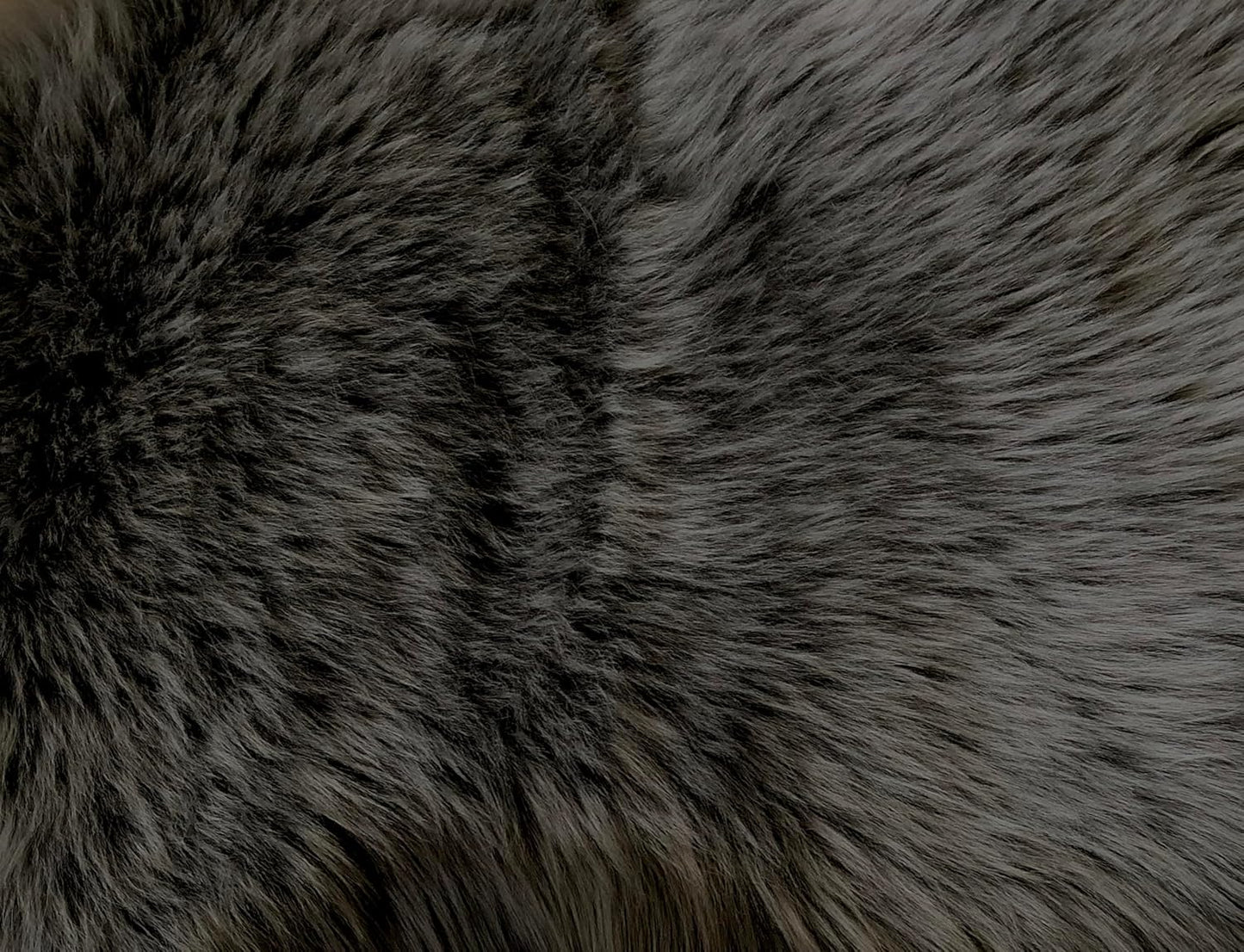 LAMBZY Faux Sheepskin Super Soft Hypoallergenic Free Shape Silky Shag Rug, Luxury Shaggy Plush Carpet for Bedrooms Living Kids Room Sofa Rugs (Dark Grey, Duo Decto 12 Pelts 6'x12')