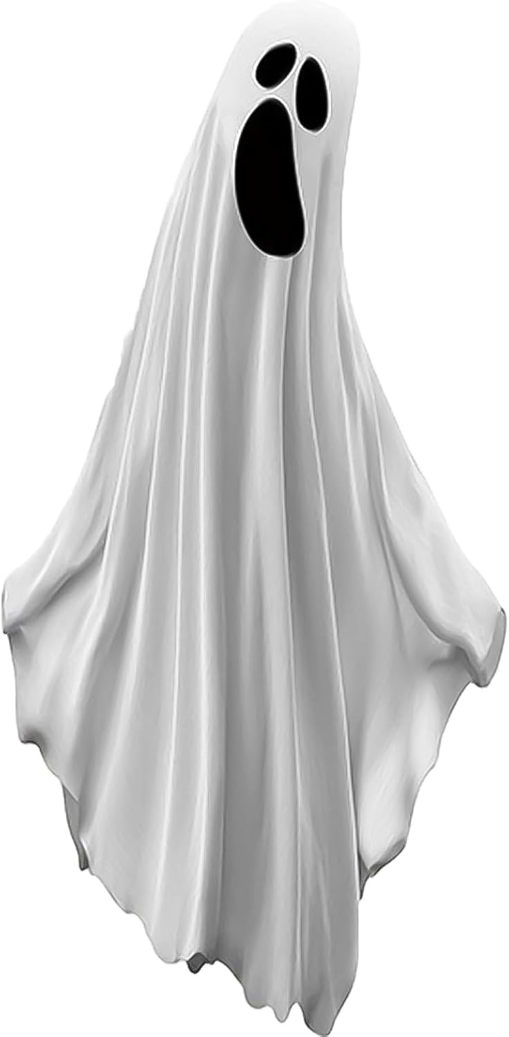 Halloween Window Clings for Glass 1 Sheets Ghost Reusable Window Decals Spooky Window Stickers for Halloween Fall Party Supplies Home School Office Glass Decorations