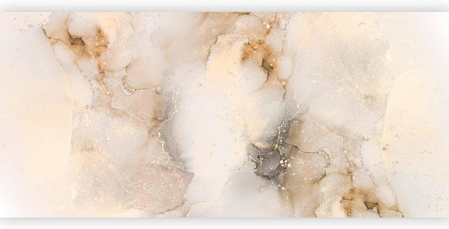 artgeist Wall Mural Marble Stone 216x98 in - XXL Non-Woven Corner Wallpaper Fleece Angle Wall Decor Photo Print Picture Image Design Marble Beige f-C-10058-a-d