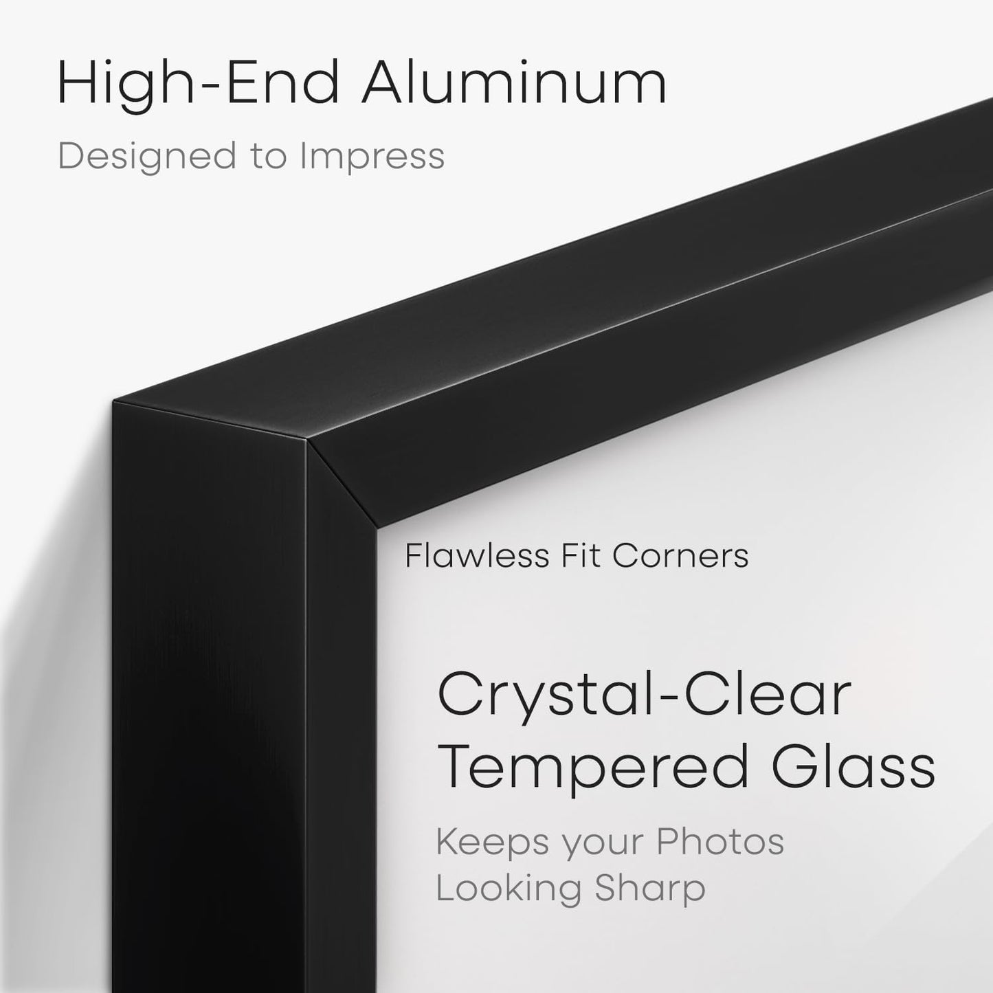 Homeforia Diploma Frame 16x20 Black, High End Metal 16 x 20 Black Certificate Frames with Mat 14 x 17, 20x16 Document Frame Matted to 14x17, Award Graduation Frames, Tempered Glass, Wall Kit, Set of 1