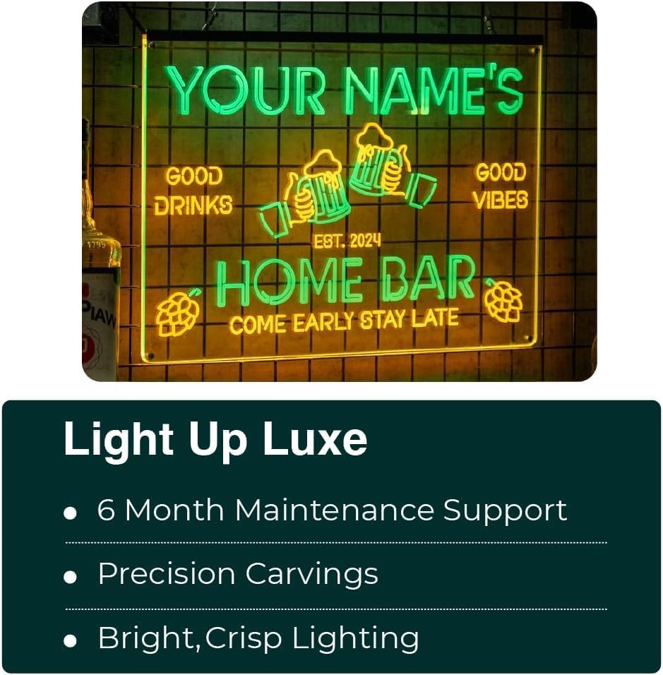 Personalized Backyard Oasis Neon Sign, Custom Tropical LED Wall Light for Patio, Pool Area, Outdoor Bar, Summer Party, Backyard Decor Gift