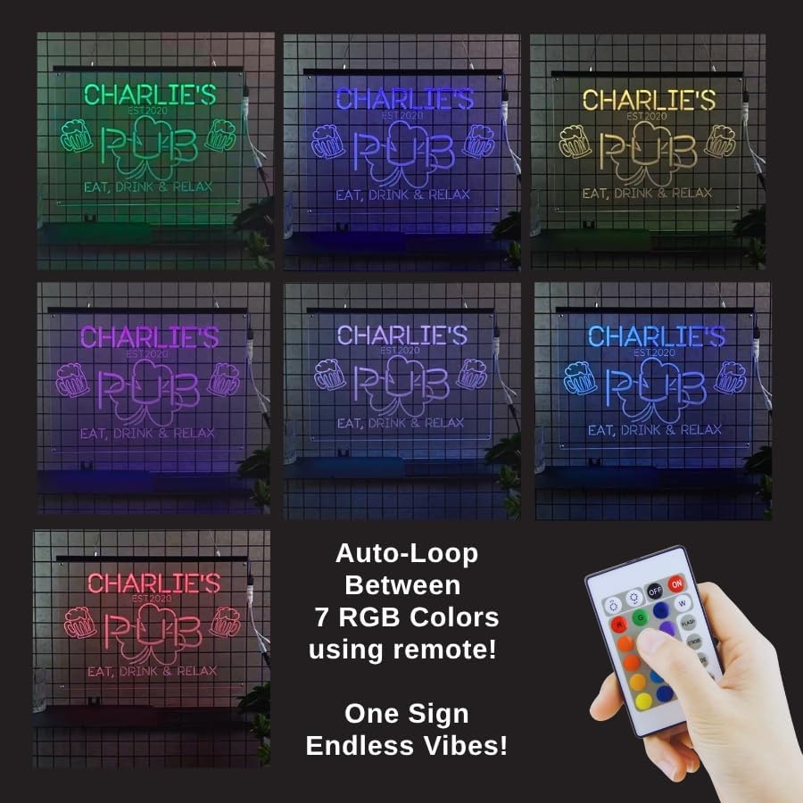 Personalized Pool Side Bar & Grill Neon Sign, Custom LED Name Sign for Backyard, Patio, Outdoor Bar, Tropical Pool Decor, Gift for Summer Fun Lovers