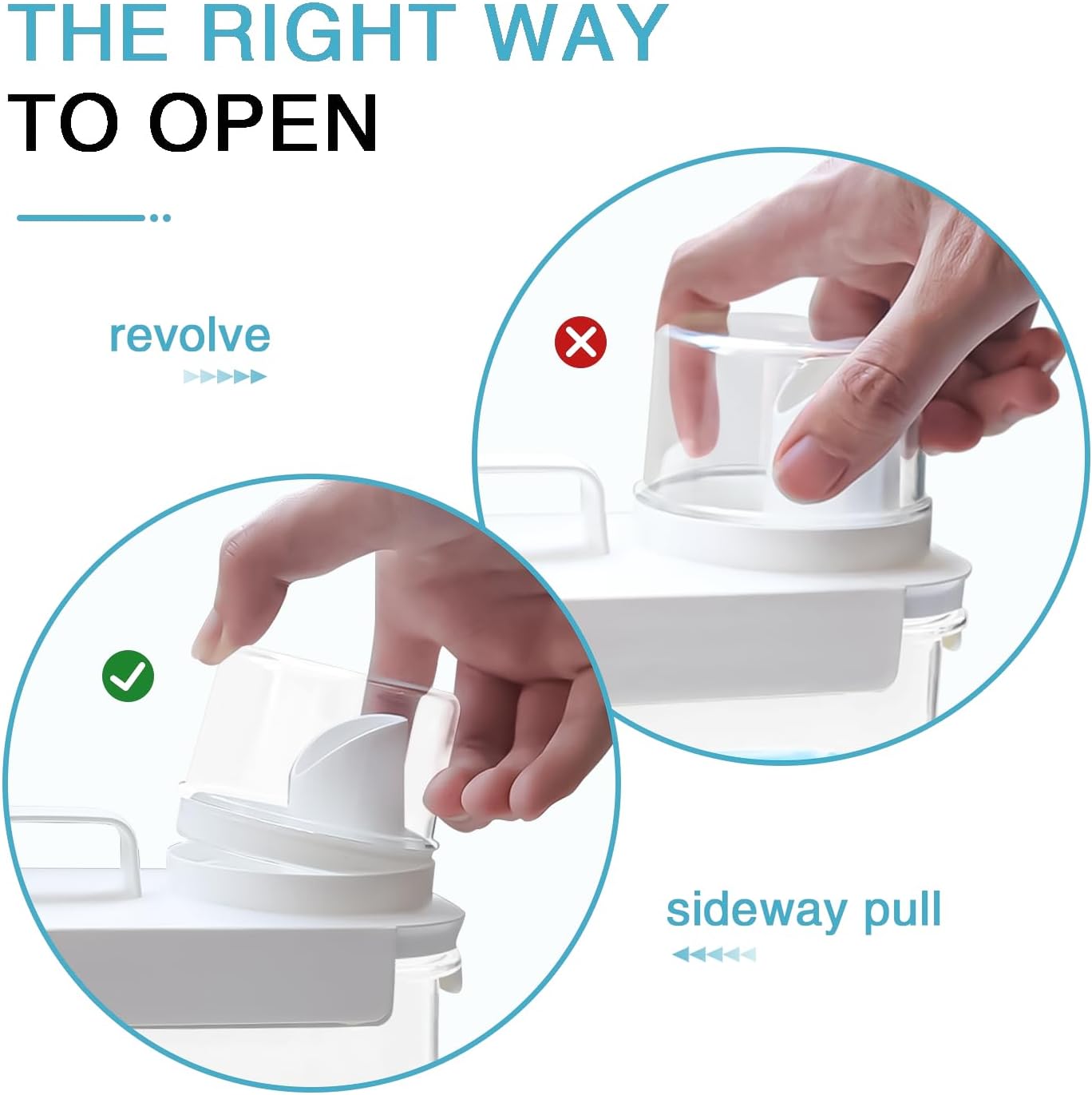 2 Pack Laundry Detergent Dispenser, 61oz Detergent Dispenser, Refluxable Laundry Detergent Container, Plastic Liquid Laundry Detergent Dispenser for Laundry Room Organization with 6 Labels