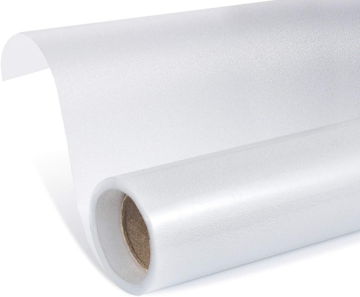 HIDBEA Frosted Window Privacy Film - Non Adhesive Static Cling Glass Stickers Sun UV Blocking Heat Control Door Covering Decals for Home Office, 35.4 x 98.4 Inch