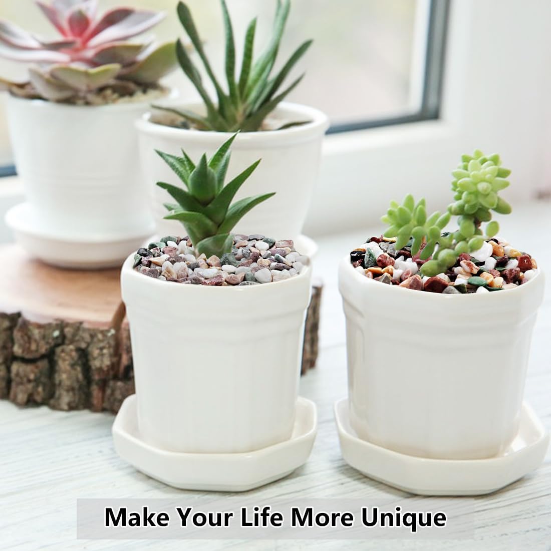 2LB Succulent and Cactus Gravel Pebbles, 1/5 Inch Natural Decorative Polished Stones, River Rocks for Vases Gardening Indoor and Outdoor Decorative Rocks, Colorful