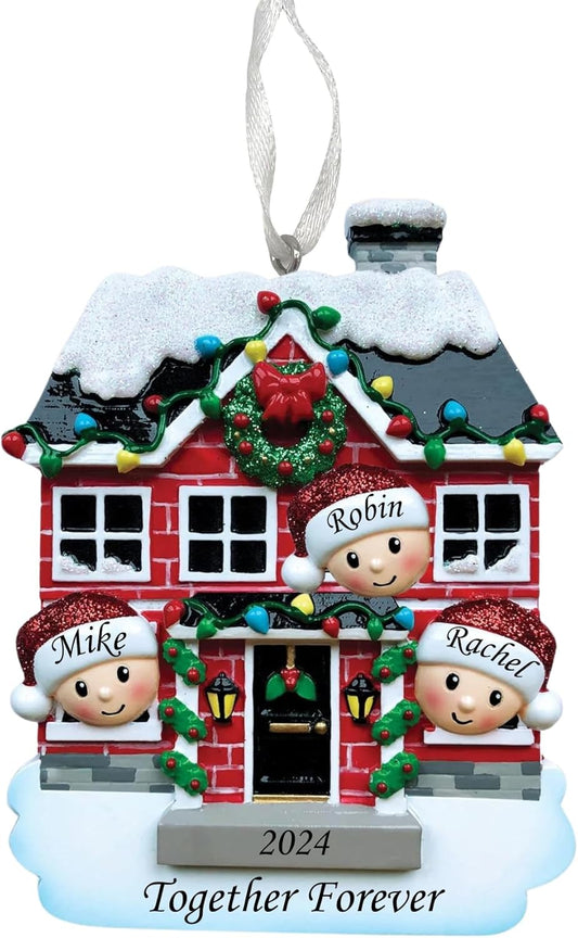 2025 Family Christmas Ornament – Personalized Ornament for Families – Custom Family Ornament – Holiday Tree Decoration Keepsake Gift (Family of 3)