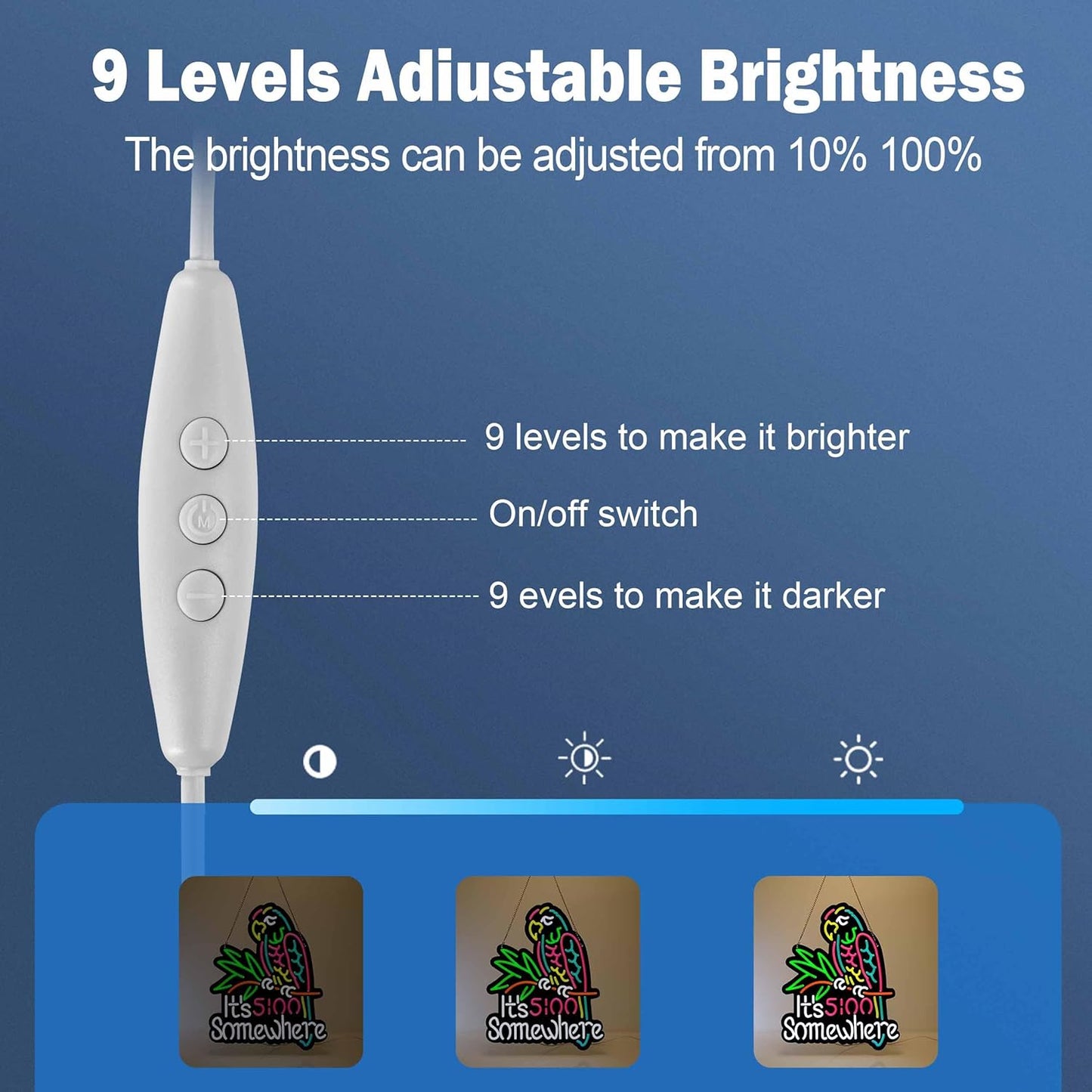 Ultrathin Its 5 00 O'clock Some Where Neon Sign Art Wall Lights for Bedroom Windows Glass Hotel Pub Cafe Wedding Birthday Party Gifts