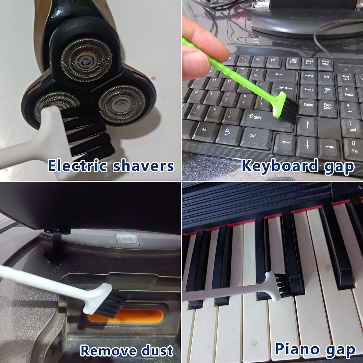 12Pcs Crevice Cleaning Brush,Small Gap Cleaning Brushes for Cleaning Bathroom,Kitchen,Window Grooves,Corners, Sinks, washbasins, Showers, faucets, bathtubs, Gas Stove and Tiles