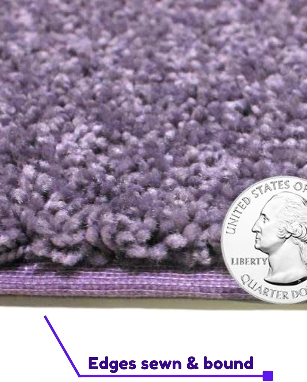 KOECKRITZ Soft and Colorful Kids Classroom Area Rugs (Passes Flammability Pill Test) Many Sizes and Bright Colors to Select from (4' Round, Lavender)