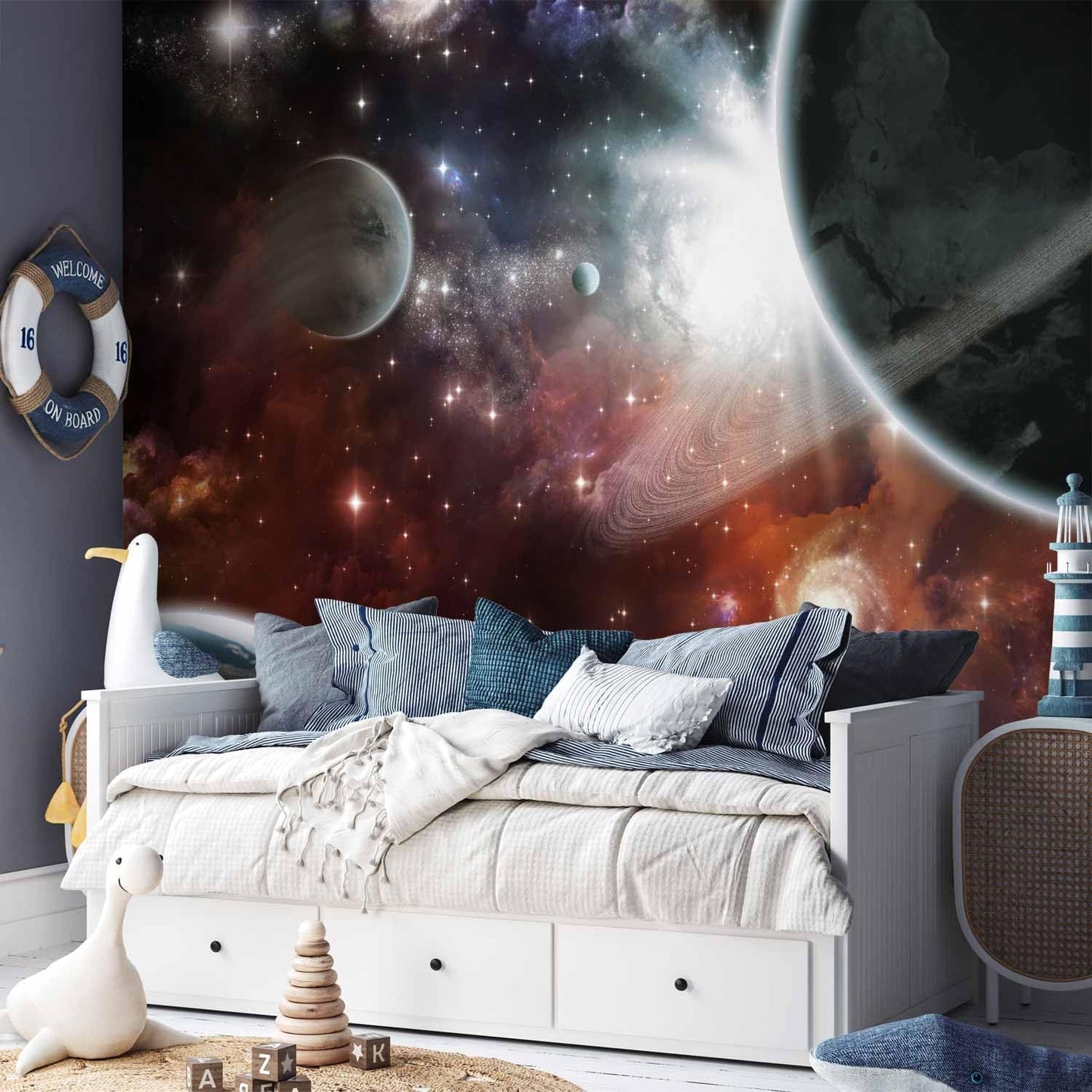 artgeist Premium Wall Mural Cosmos Galaxy 197x138 in - Non-Woven Wallpaper Fleece Wall Decor Photo Print Picture Image Design Home 10110905-32