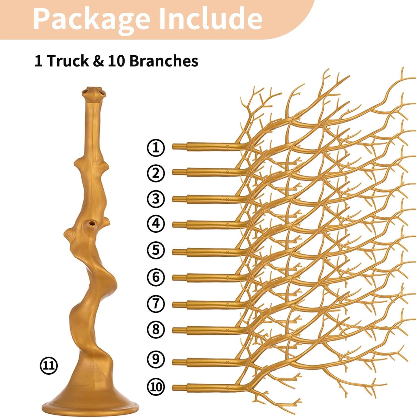 Nuptio Tree Branch Centerpieces for Weddings 30"/76cm Tall Manzanita Trees Centerpiece Tree Branches for Birthday Party Event Tabletop Decorations (1 Pc)