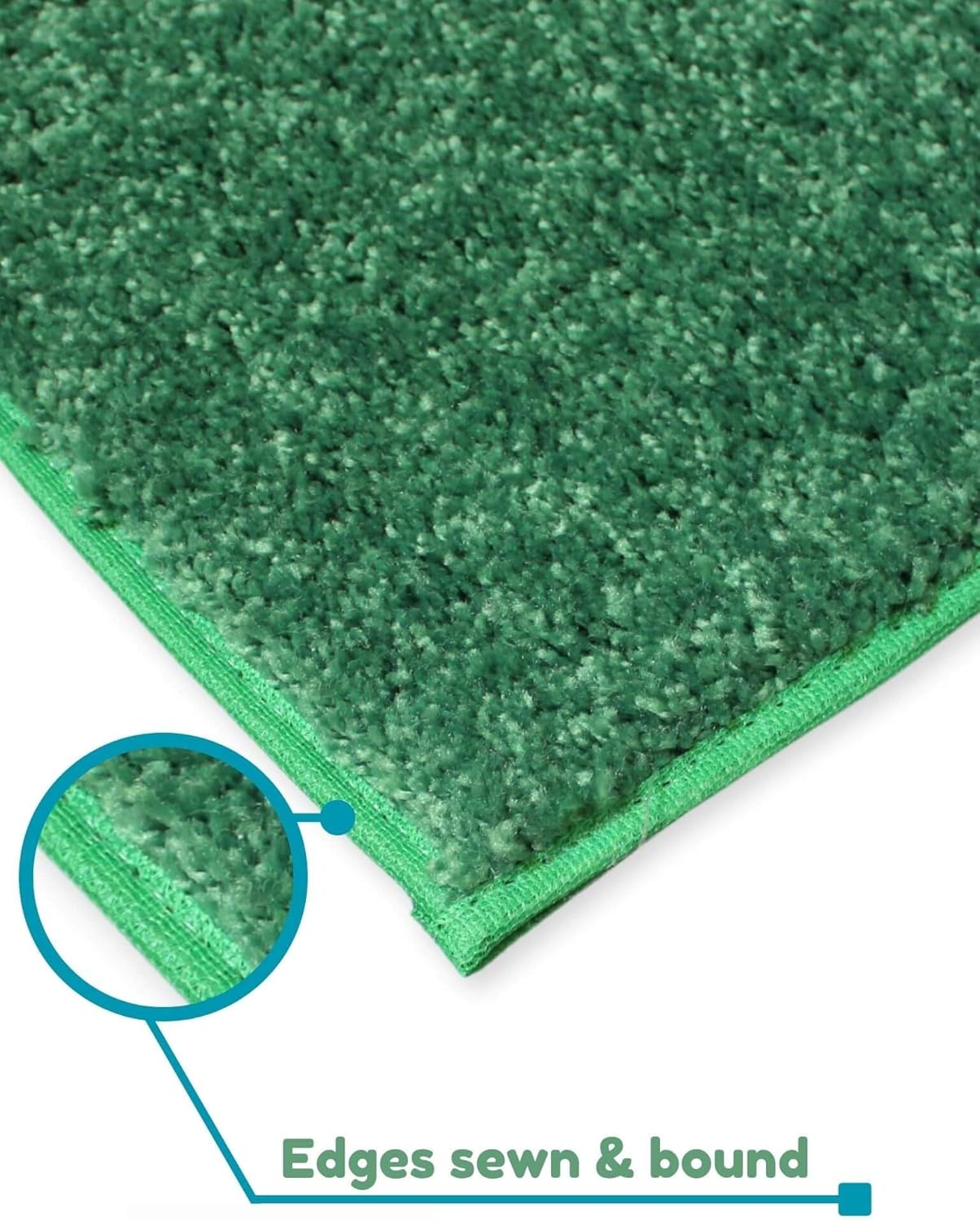 KOECKRITZ Soft and Colorful Kids Classroom Area Rugs (Passes Flammability Pill Test) Many Sizes and Bright Colors to Select from (8' x 8', Froggy)