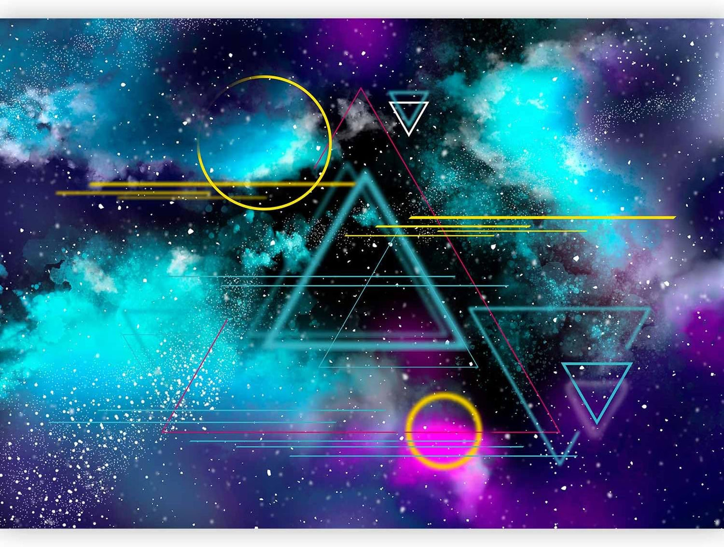 artgeist Wall Mural Galaxy 79x55 in - Non-Woven Wallpaper Fleece Wall Decor Photo Print Picture Image Design Home Mural Cosmos Galaxy Cosmonaut Astronaut a-A-10328-a-a