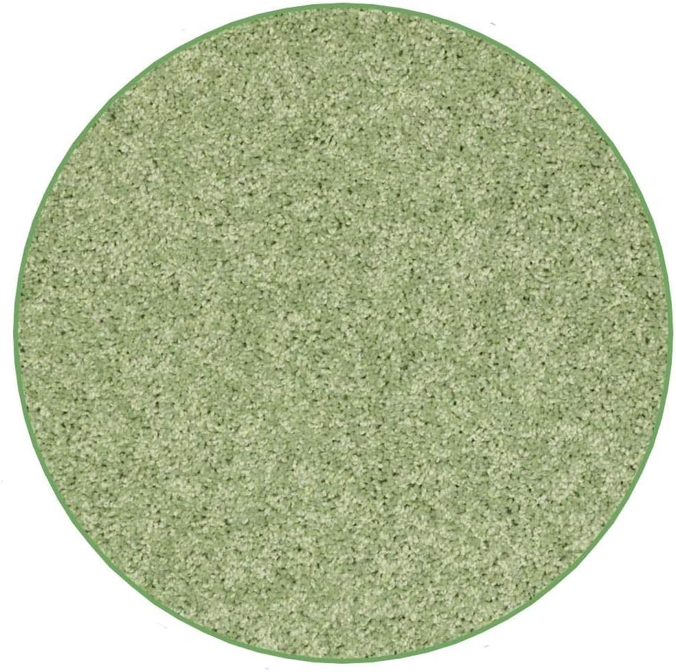 KOECKRITZ Soft and Colorful Kids Classroom Area Rugs (Passes Flammability Pill Test) Many Sizes and Bright Colors to Select from (6' Round, Lime)