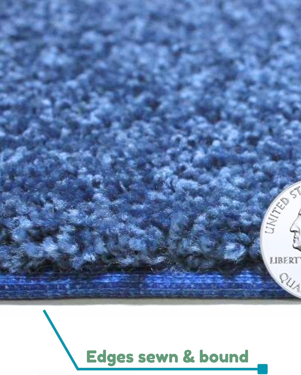 KOECKRITZ Soft and Colorful Kids Classroom Area Rugs (Passes Flammability Pill Test) Many Sizes and Bright Colors to Select from (3' Round, Royal)