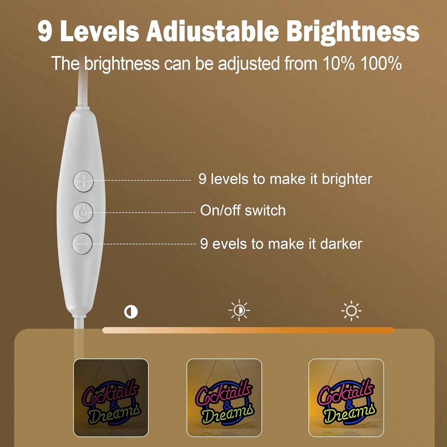 Ultrathin Cocktails Dreams Neon Sign Art Wall Lights for Bedroom Windows Glass Hotel Pub Cafe Wedding Birthday Party Gifts