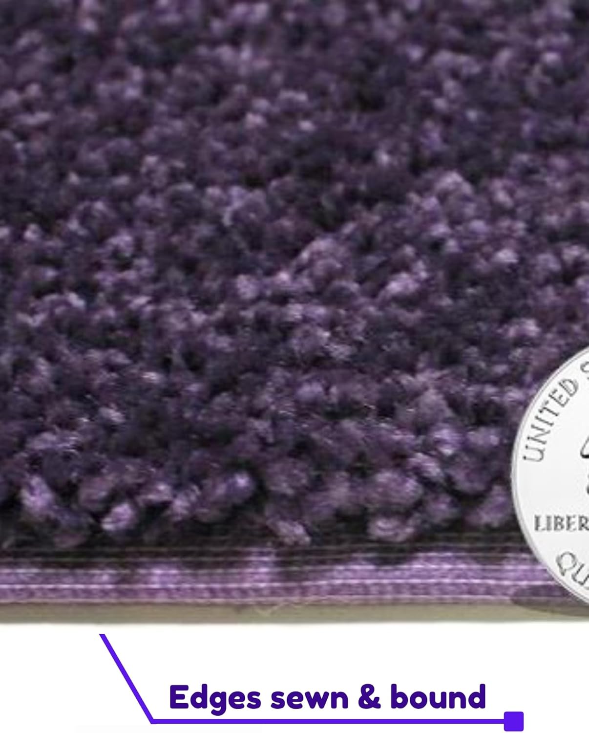 KOECKRITZ Soft and Colorful Kids Classroom Area Rugs (Passes Flammability Pill Test) Many Sizes and Bright Colors to Select from (4' Round, Eggplant)