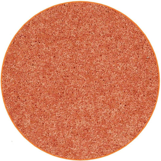 KOECKRITZ Soft and Colorful Kids Classroom Area Rugs (Passes Flammability Pill Test) Many Sizes and Bright Colors to Select from (10' Round, Tangerine)