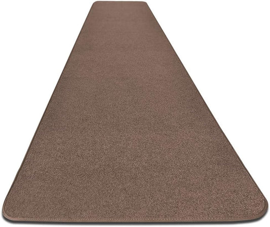 House, Home and More Outdoor Carpet Runner - Brown - 4 Feet x 40 Feet