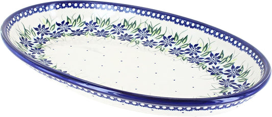 Blue Rose Polish Pottery Sierra Oval Platter