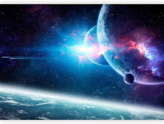 artgeist Wall Mural Cosmos Galaxy 98x69 in - XXL Non-Woven Wallpaper Fleece Wall Decor Photo Print Picture Image Design Stars Solar System Universe Space b-C-10047-a-a