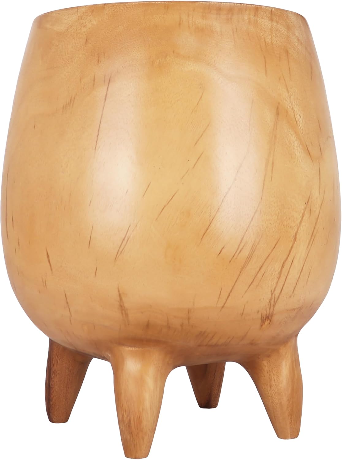 Rutledge & King Kirklee Wood End Table - Small Round Side Table - Suar Wood Side Table - Round Nightstand/Small Accent Table - Round End Tables Living Room - Wooden Side Table