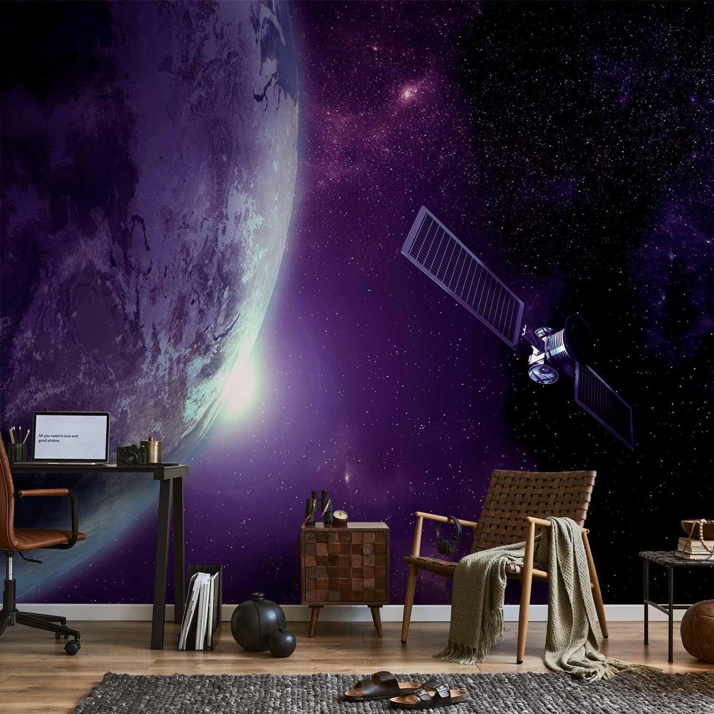 artgeist Premium Wall Mural Cosmos Galaxy 79x55 in - XXL Non-Woven Wallpaper Fleece Wall Decor Photo Print Picture Image Design Home n-B-0007-a-d