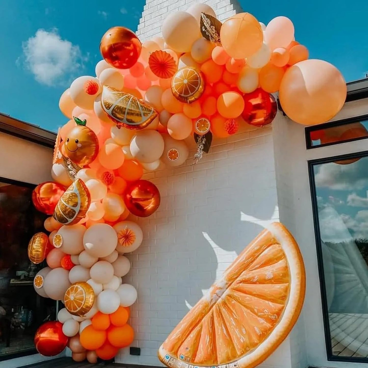 130pcs Burnt Orange Balloons Different Sizes 18" 12" 10" 5" Retro Orange Latex Balloon Garland Arch Kit for Birthday Baby Shower Graduation Wedding Anniversary Party Decorations