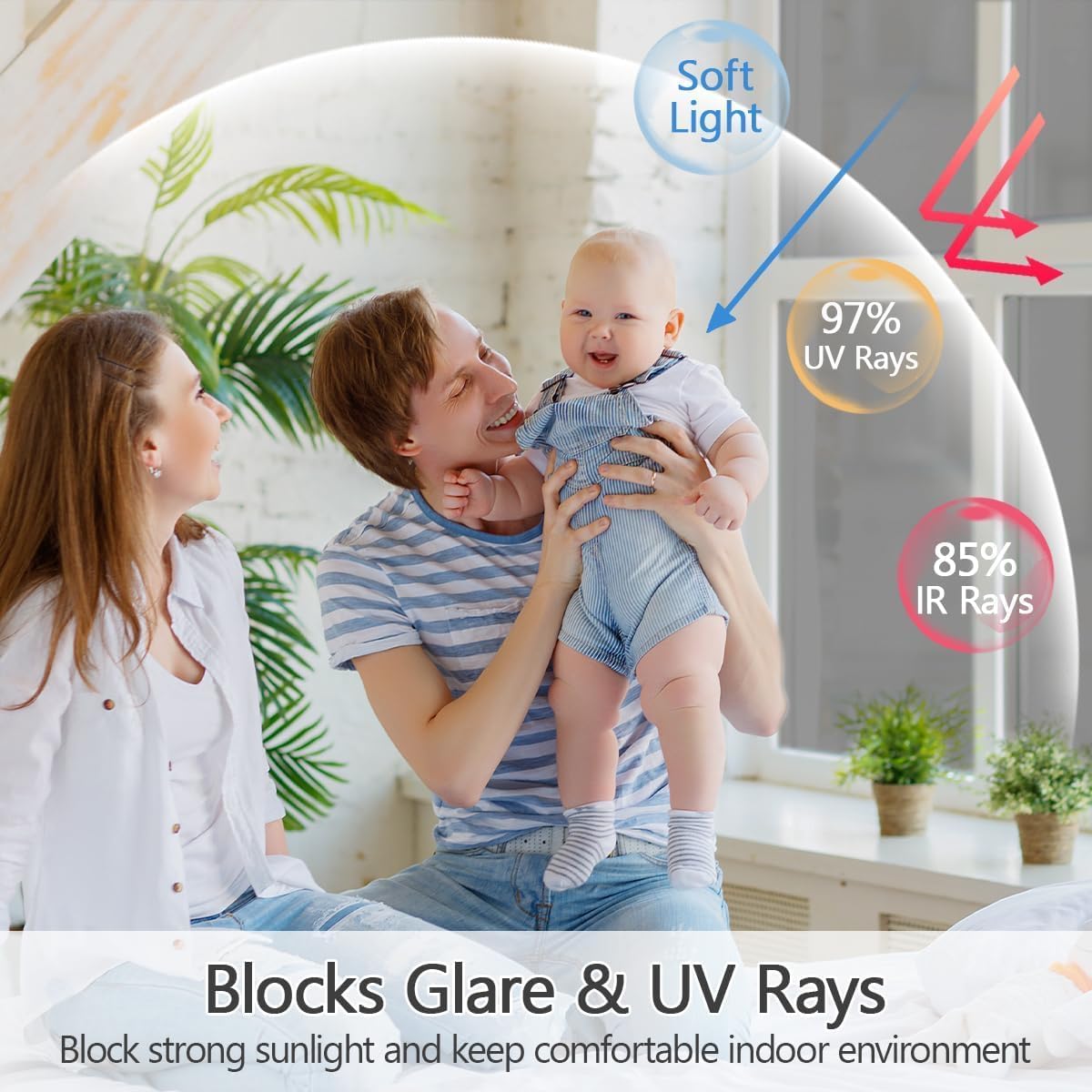 Niviy One Way Privacy Window Film See Out Not in 23.6 x 118 Inch Window Tint for Home Heat Blocking Anti UV Glass Door Mirror Reflective Window Film for Home Office, Silver