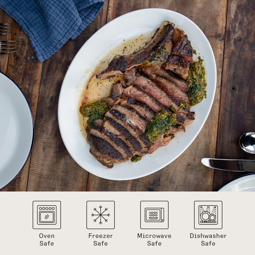 Made In Cookware - Serving Platter - White - Porcelain England