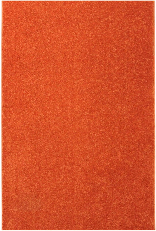 KOECKRITZ Soft and Colorful Kids Classroom Area Rugs (Passes Flammability Pill Test) Many Sizes and Bright Colors to Select from (8' x 8', Tangerine)
