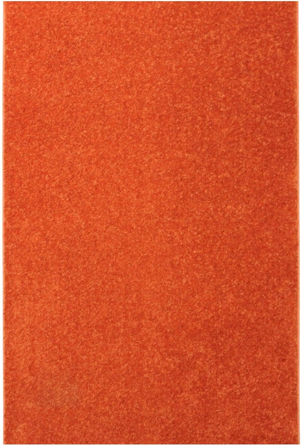 KOECKRITZ Soft and Colorful Kids Classroom Area Rugs (Passes Flammability Pill Test) Many Sizes and Bright Colors to Select from (5' x 8', Tangerine)