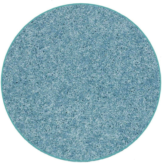 KOECKRITZ Soft and Colorful Kids Classroom Area Rugs (Passes Flammability Pill Test) Many Sizes and Bright Colors to Select from (7' Round, Surf)