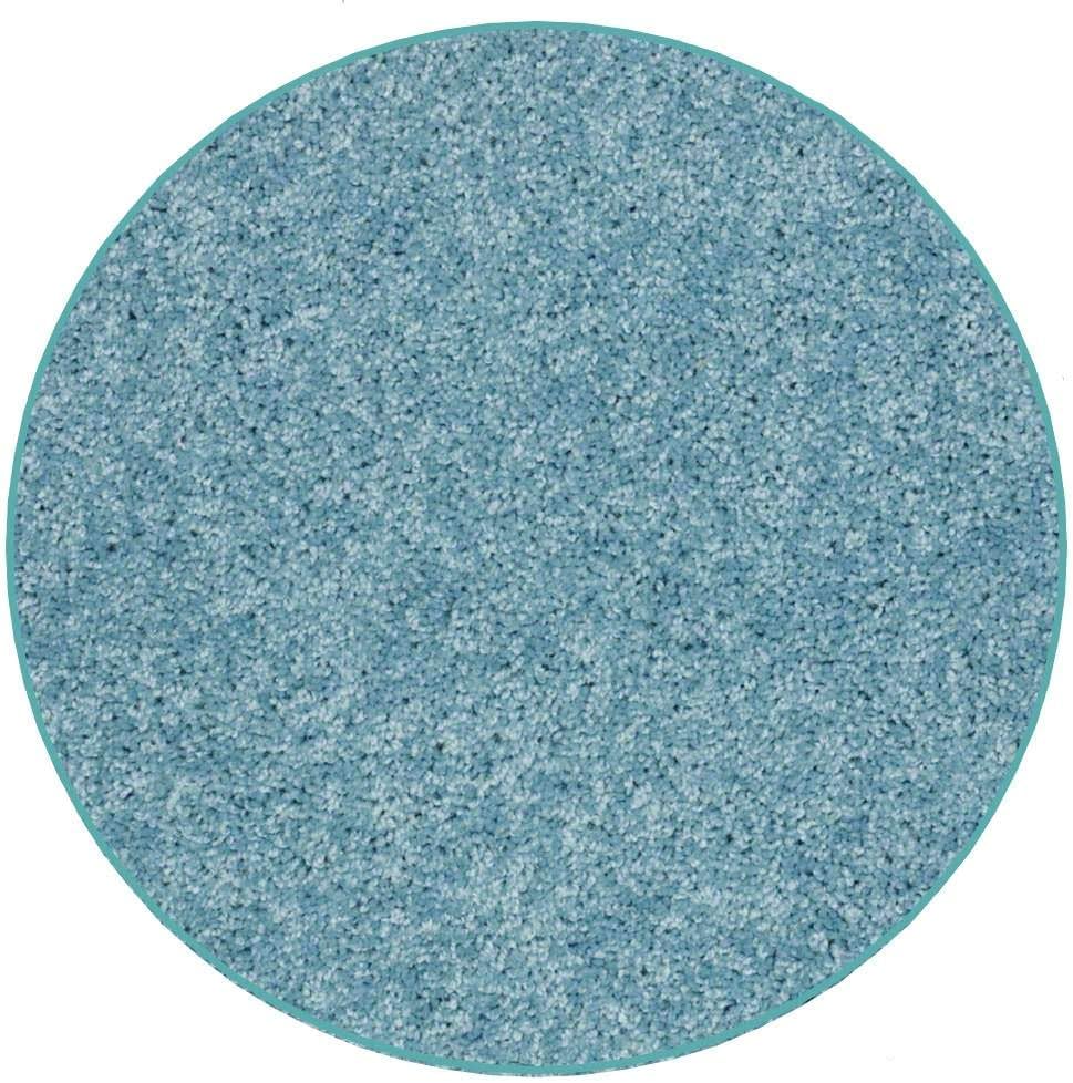 KOECKRITZ Soft and Colorful Kids Classroom Area Rugs (Passes Flammability Pill Test) Many Sizes and Bright Colors to Select from (12' Round, Surf)