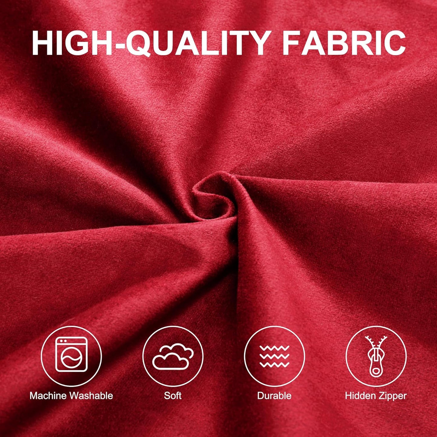 Hobestluk 6FT Bean Bag Chair Bean Bag Chairs for Adults Giant Bean Chairs with Velvet Cover, Memory Foam BeanBag Chair Fluffy BeanBag Chairs for Living Room, Bedroom- Red (70" x 70" x 15")