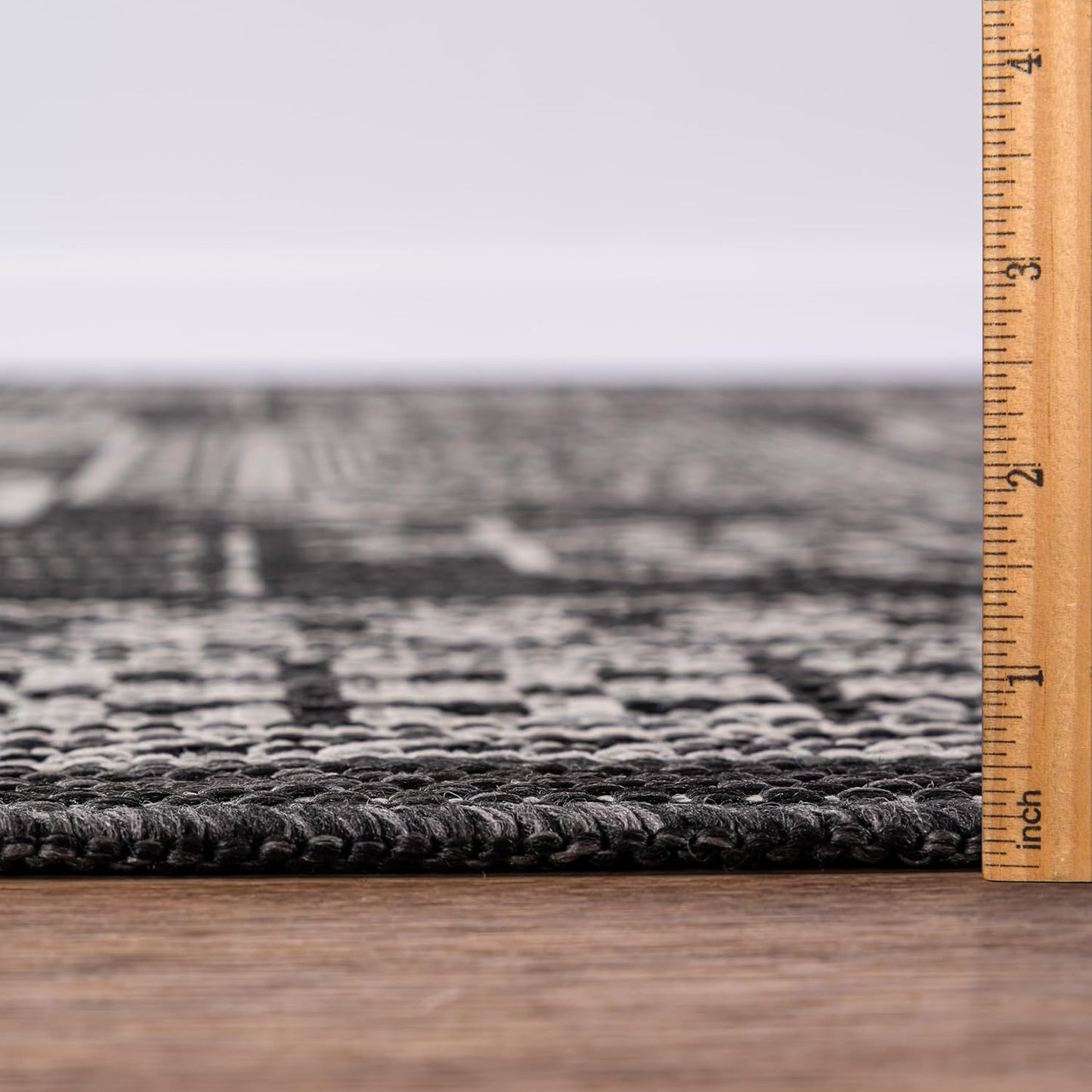 Keen Home Design Terrace Outdoor Area Rug - 4x6 Washable Indoor/Outdoor Rug for Patio, Kitchen, Balcony, Beach, Garden, Deck and Porch, Size: 3'10"x5'7"