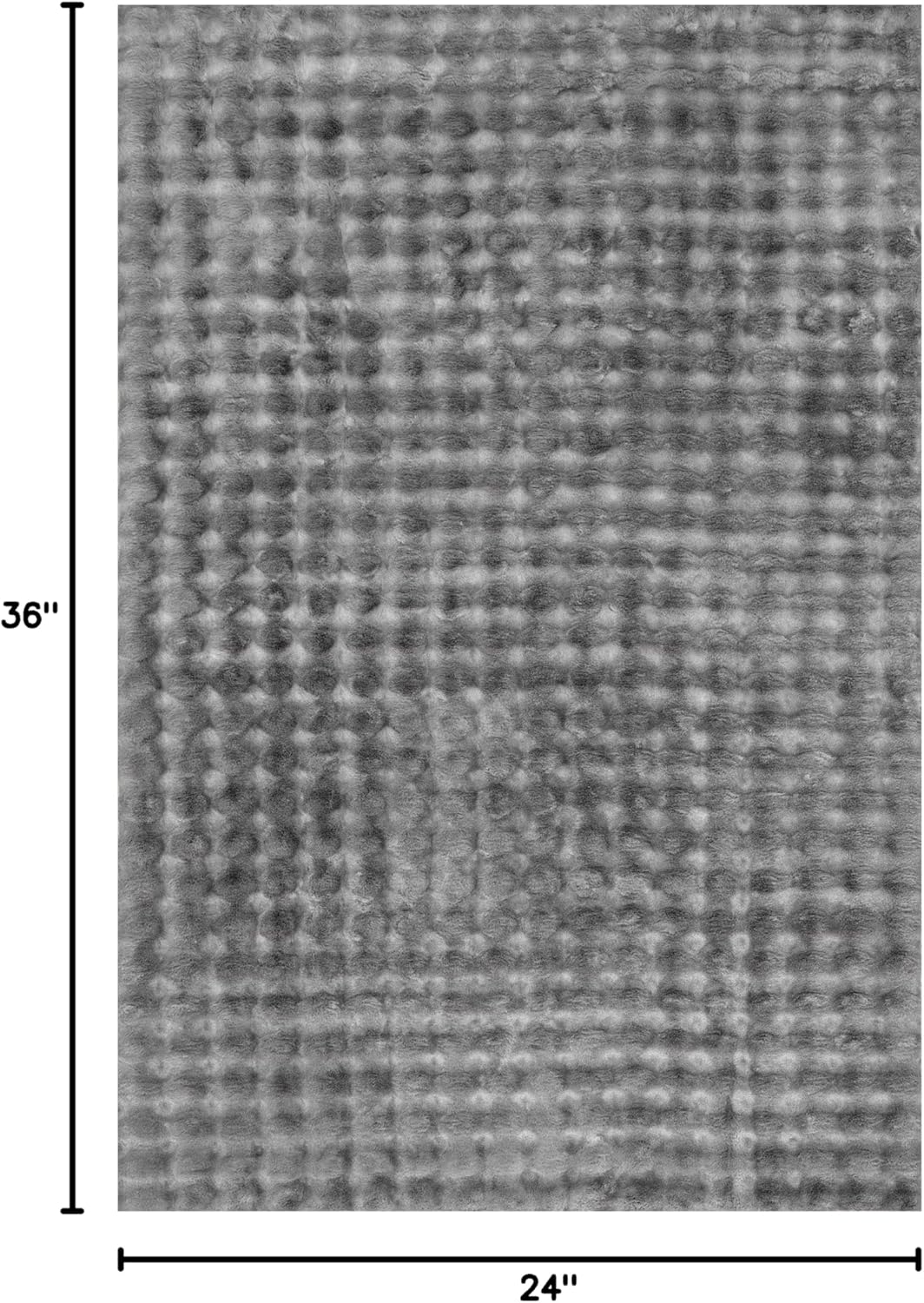 nuLOOM Jeni Checkered 2x3 Machine Washable Accent Rug for Living Room Bedroom Dining Room Entryway Kitchen, Dark Grey