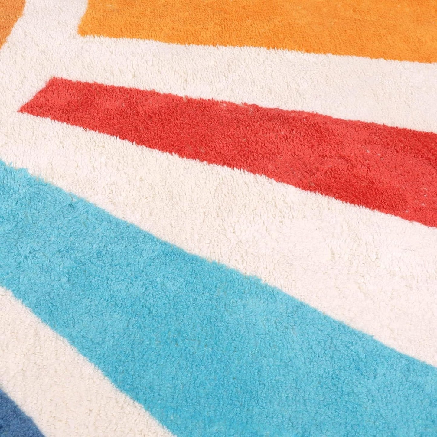 STARUIA Kids Rug 5'x7', Boho Washable Rainbow Nursery Rug, Non-Slip Soft Carpet for Playroom, Classroom, Office, Dining Room