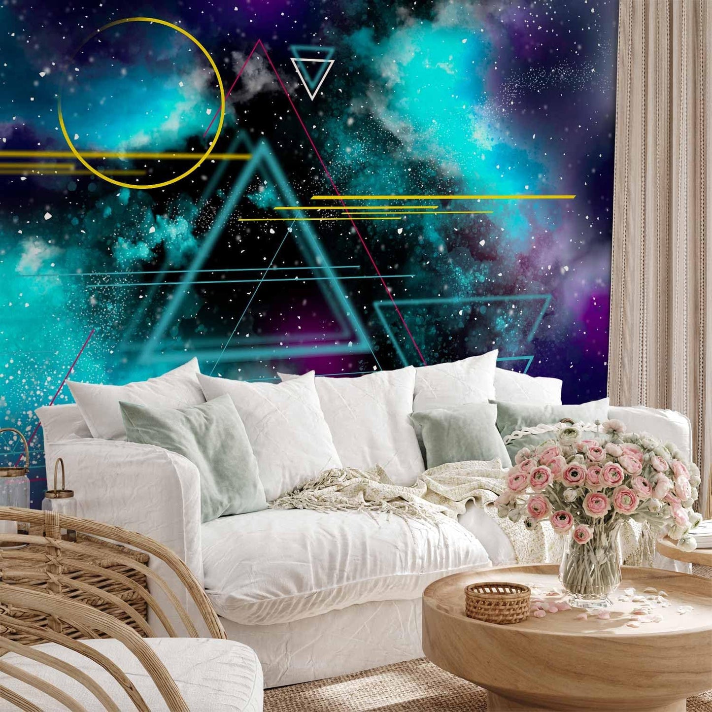 artgeist Premium Wall Mural Galaxy 177x124 in - Non-Woven Wallpaper Fleece Wall Decor Photo Print Picture Image Design Home Mural Cosmos Galaxy Cosmonaut Astronaut a-A-10328-a-a