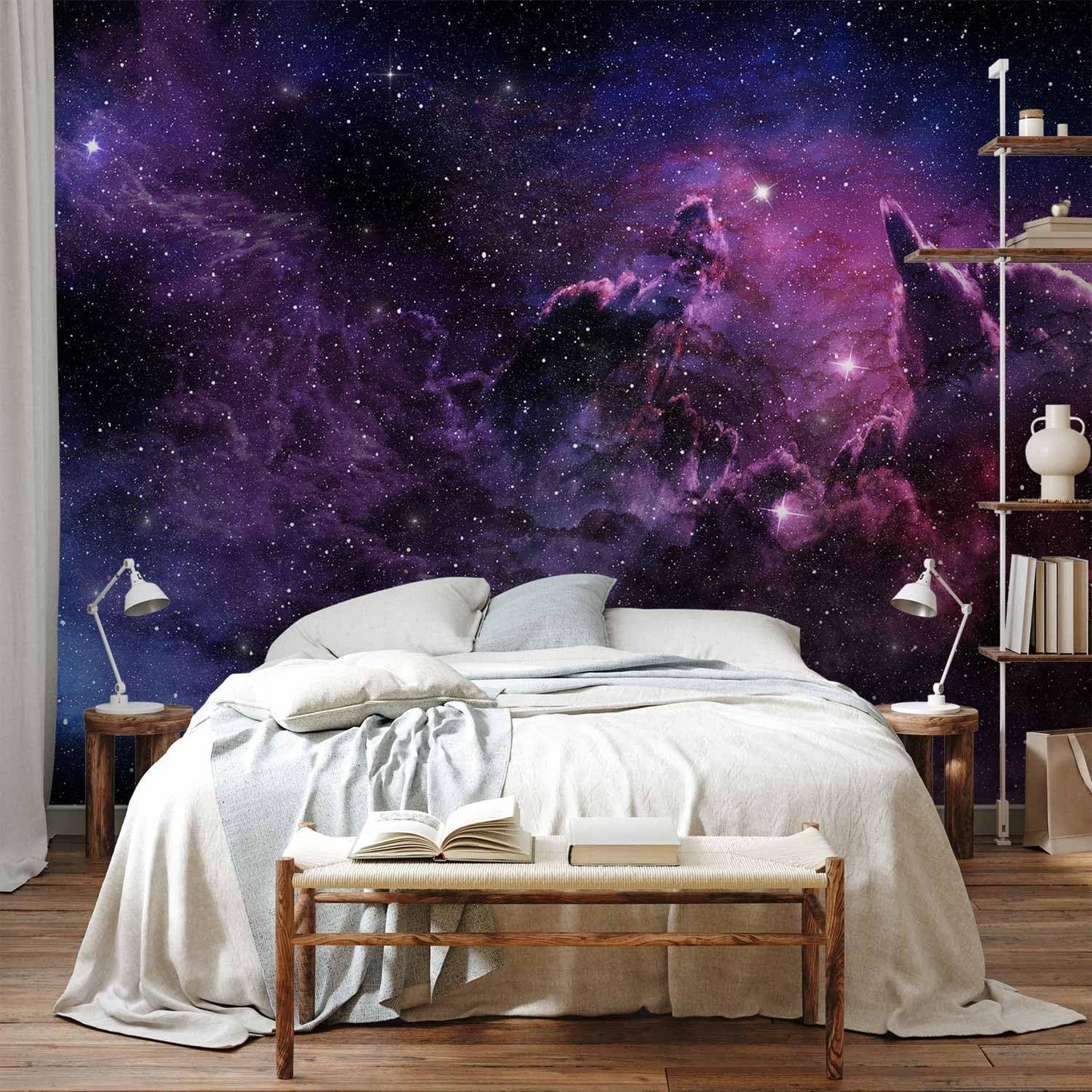 artgeist Premium Wall Mural Cosmos Galaxy 157x110 in - XXL Non-Woven Wallpaper Fleece Wall Decor Photo Print Picture Image Design Home a-C-0022-a-a