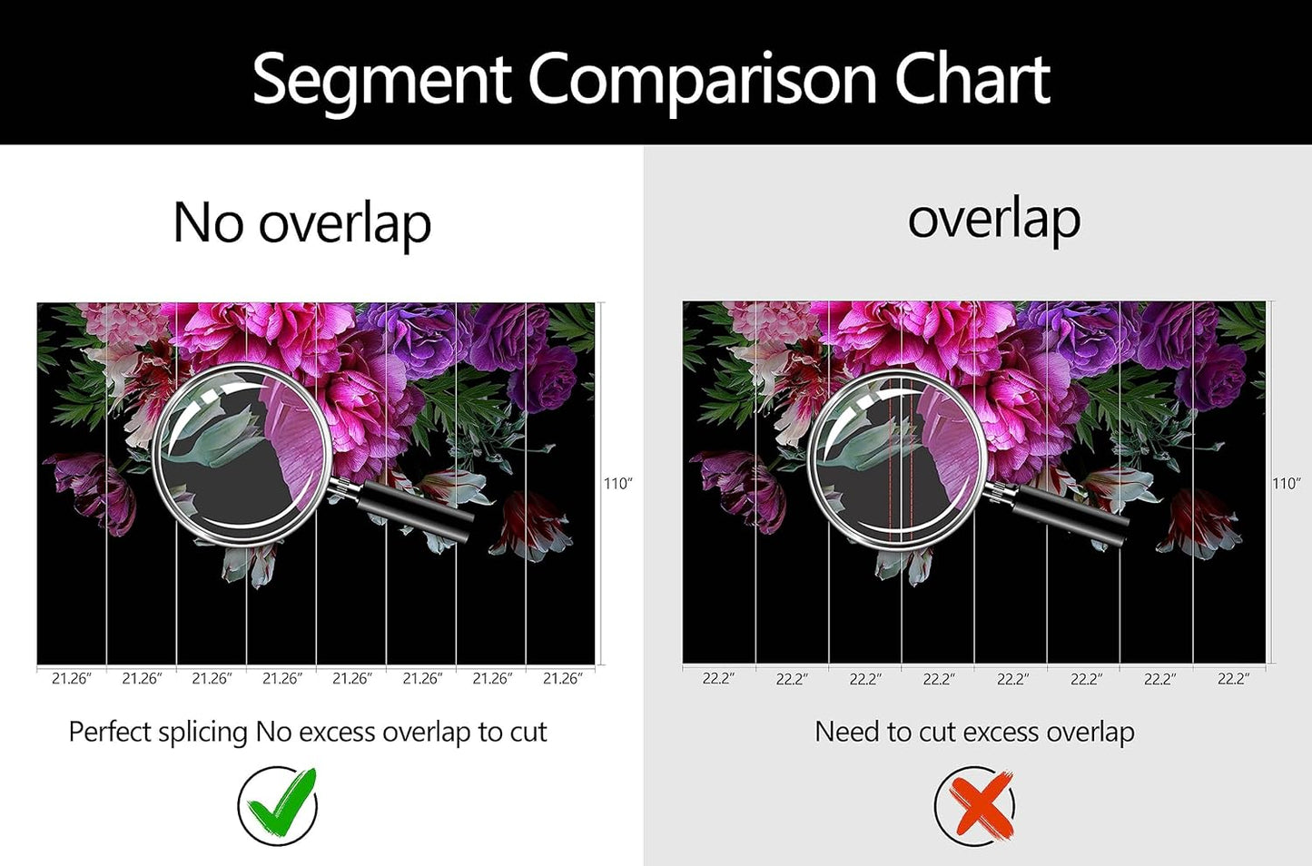 WFBHUA-Purple Peony Floral Wallpaper Tropical Botanical Leaf Rose Flower Wall Mural for Bedroom(Not Peel and Stick)