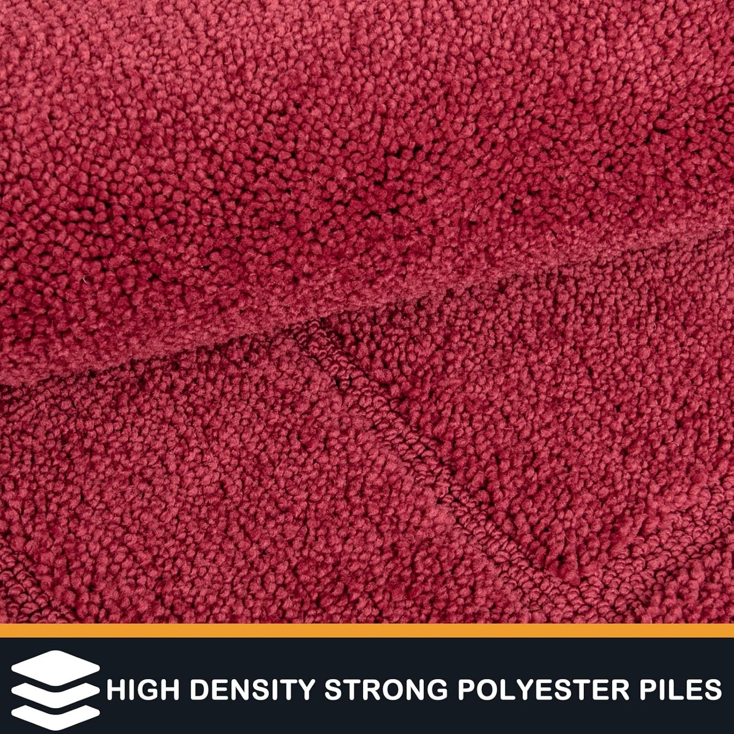 PURRUGS Dirt Trapping Door Mat 32" x 47", Non-Slip/Skid Machine Washable Entryway Rug, Dog Doormat, Super Absorbent Welcome Mat for Muddy Wet Shoes and Paws, Burgundy Red