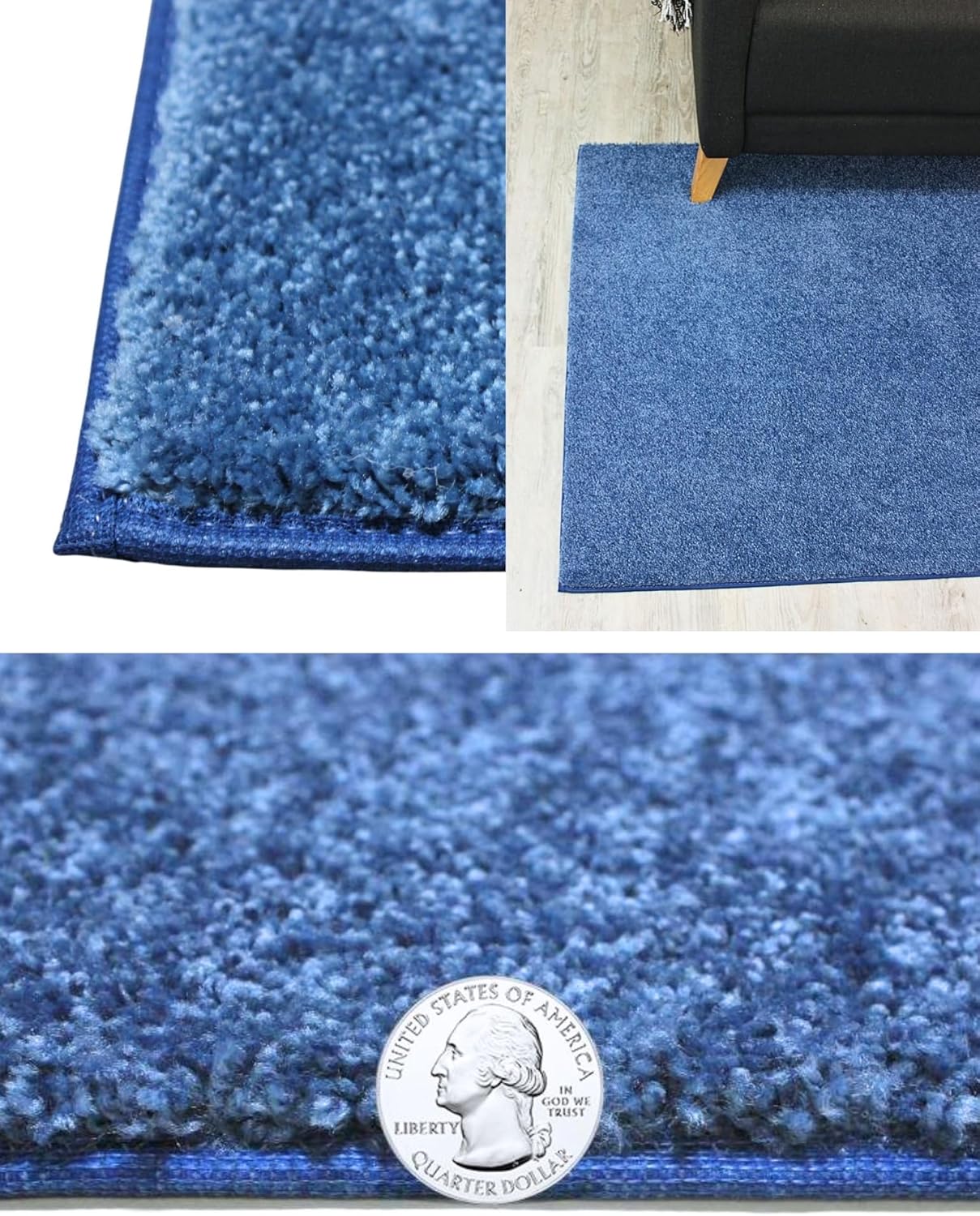 KOECKRITZ Soft and Colorful Kids Classroom Area Rugs (Passes Flammability Pill Test) Many Sizes and Bright Colors to Select from (7' x 9', Royal)